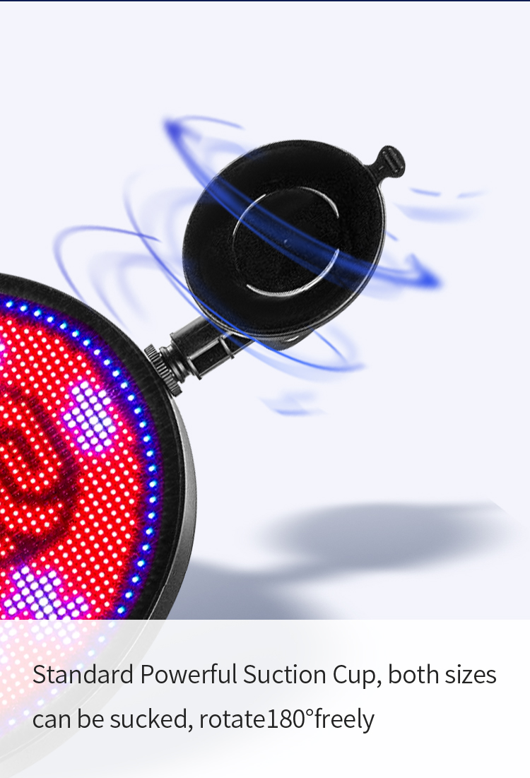 LED Display On Car Rear Window Full Color Light Mobile Phone APP Control DIY Expression Screen Panel Very Funny Light Show LED（images 6）