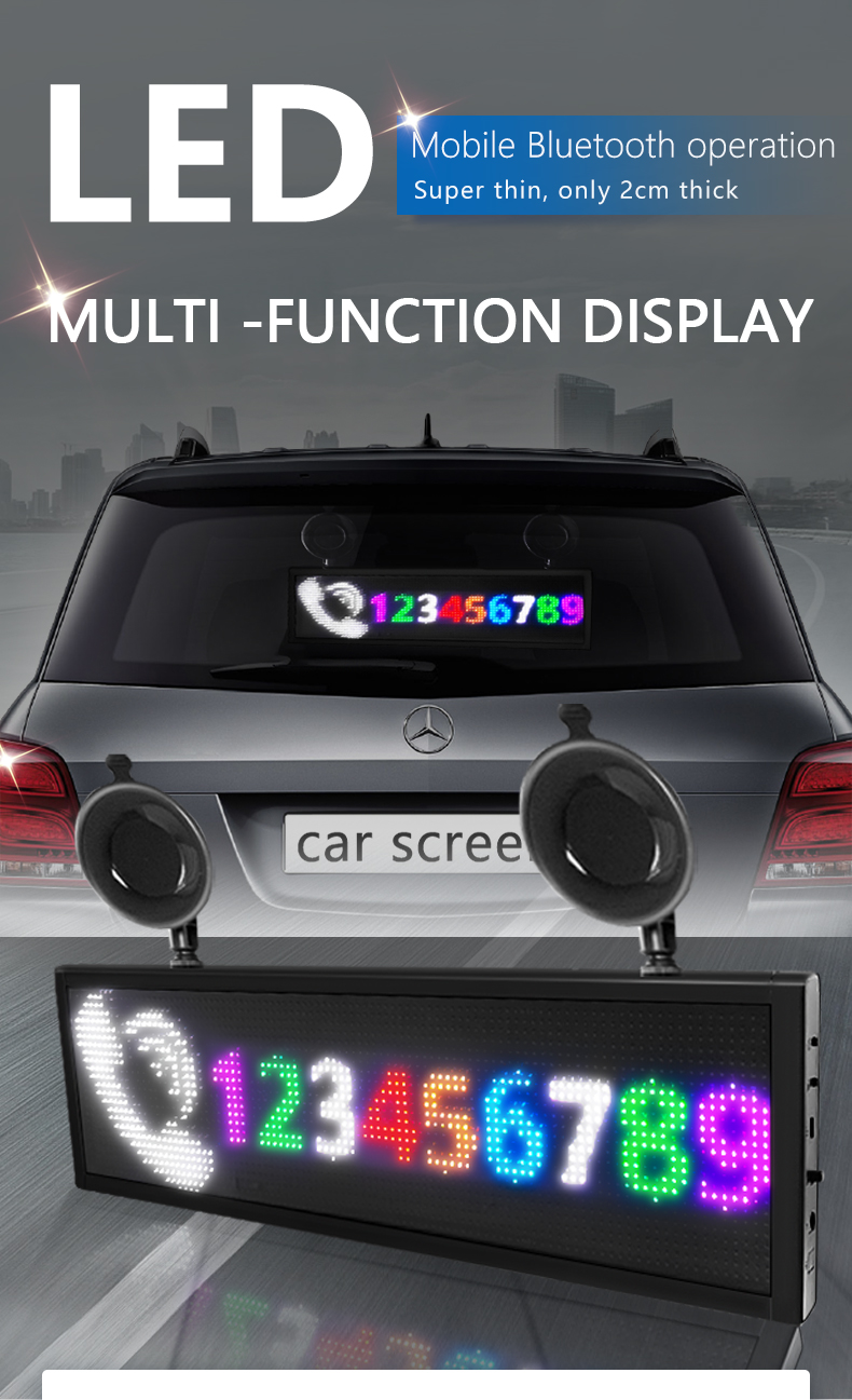 Moving message board sign super thin Wi-fi Scrolling LED Sign Message Board for Business Working with Smartphone（images 1）