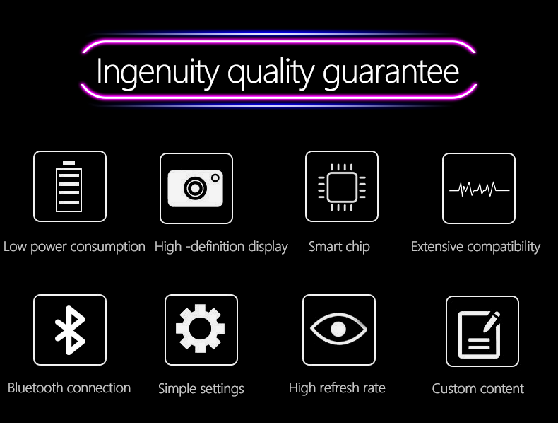 Car Display LED Expression Display Rear Window Mobile Phone APP Control LED Car Sign DIY Interactive Screen Advertising Display（images 2）