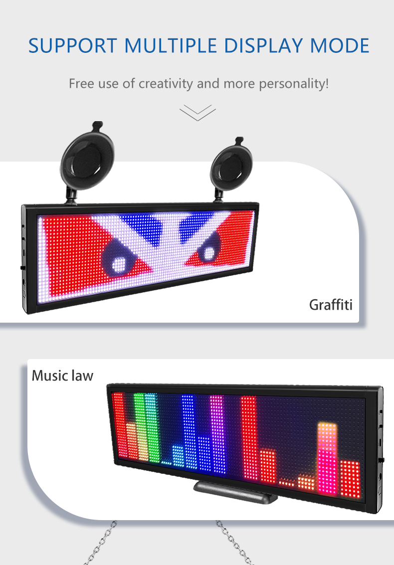 Moving message board sign super thin Wi-fi Scrolling LED Sign Message Board for Business Working with Smartphone（images 5）