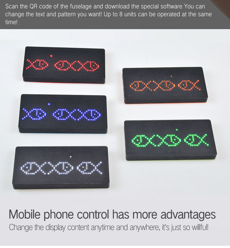 USB Rechargeable LED Power Bank Digital Messages Scrolling LED Screen Board On Powerbank Factory Sale Cheap LED Power Bank（images 4）