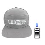 App Programmable LED hats USB recharging led flashing Baseball Cap Scrolling text LED Display Cap