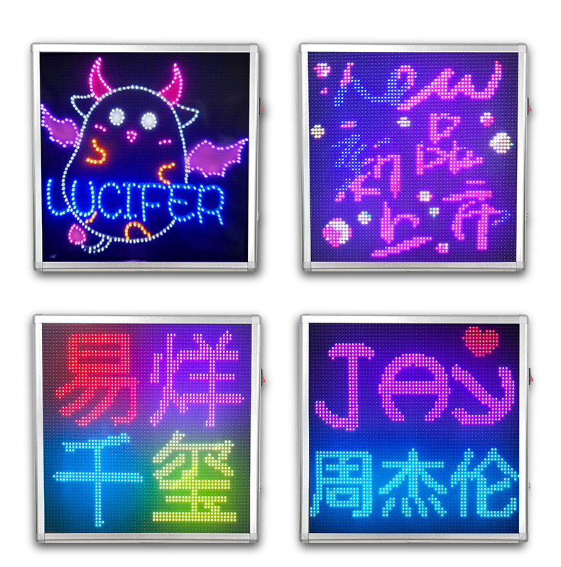 name display stand led Sign airport display name board airport hand hold pickup led display board rechargeable reception Signage（images 6）