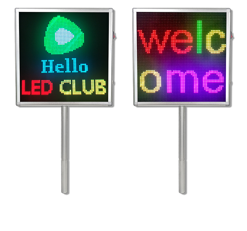 name display stand led Sign airport display name board airport hand hold pickup led display board rechargeable reception Signage（images 8）