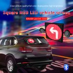 Car Display LED Expression Display Rear Window Mobile Phone APP Control LED Car Sign DIY Interactive Screen Advertising Display