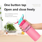 Smart LED Display Water Bottle Mobile Phone Control Digital Message Moving LED Water Cup 800ml Large Capacity Bottle For Sports
