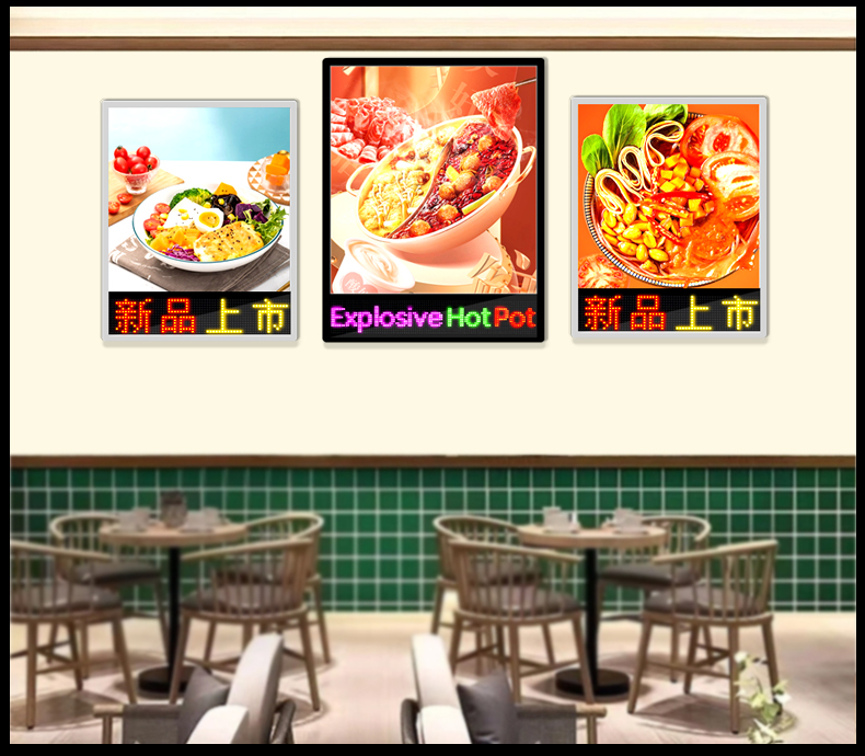 A1 A2 A3 A4 illuminated Poster Frame LED Sign Restaurant Menu Advertising Light Box Signboard Night Club Display Frame（images 8）