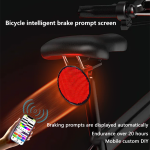 Bike Tail Light LED Rear Bike Light USB Rechargeable Smart Bicycle Taillight Waterproof LED Lamp Safety Light
