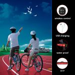 Smart remote control rainproof super bright turn signal warning rear light rechargeable led bicycle light bicycle accessories