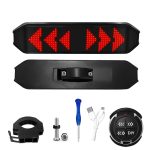 electronic bike light led display scrolling RGB message display screen smart app programmable led display for bicycle motor bike