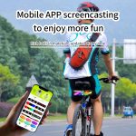 electronic bike light led display scrolling RGB message display screen smart app programmable led display for bicycle motor bike