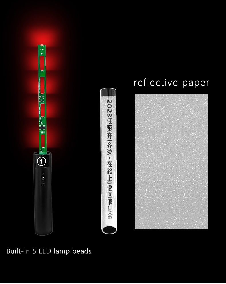 Party Supplies Led Glow Stick in the Dark Sticks Hot Sales Factory Price Custom Wholesale Multi-Color Flashing LED Light Sticks（images 4）