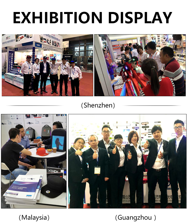 LED Backpack for Men Women with Round Screen Flashing Displaying Custom Messages Black Sports Bag Digital Display Backpack（images 11）