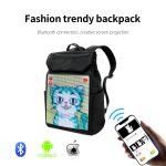 Unisex Casual Backpack With Full Color Display, Outdoor Sports LED Backpack, APP Programmable LED Backpack for Hiking Riding
