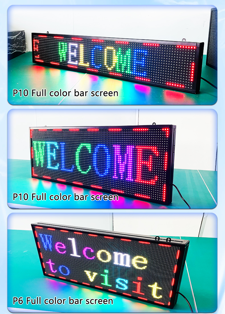 Outdoor LED Poster Shop Open Hours Advertising LED Sign Scrolling Message LED Board APP Programmable P10 Digital Display Screen（images 5）