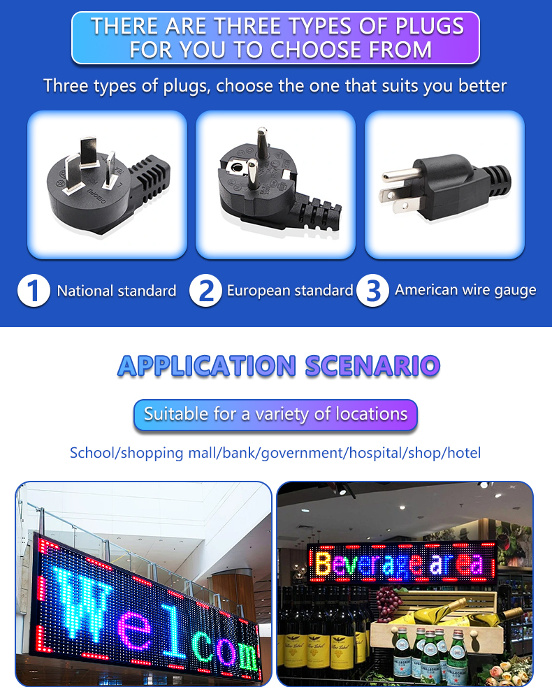 Outdoor LED Poster Shop Open Hours Advertising LED Sign Scrolling Message LED Board APP Programmable P10 Digital Display Screen（images 9）