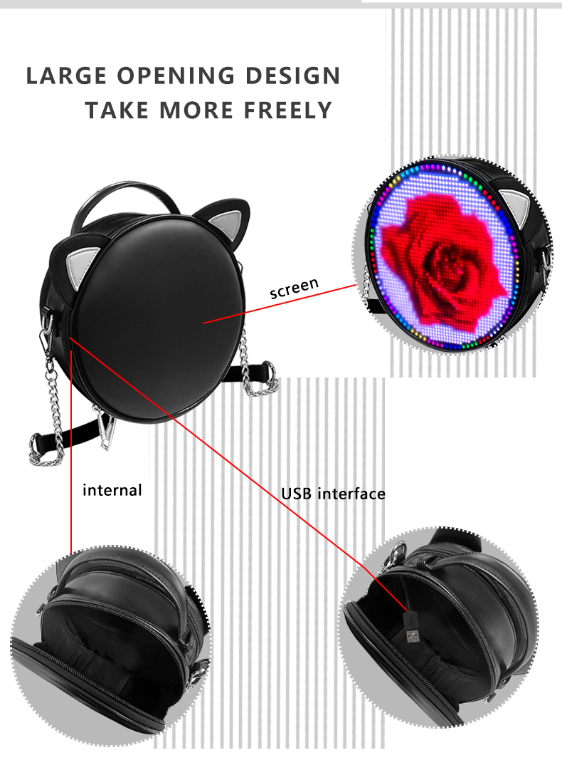 Manufacturer women’s tote bags messenger bags women handbags ladies Customized Fashion Shoulder Clear Women Crossbody Bags（images 5）