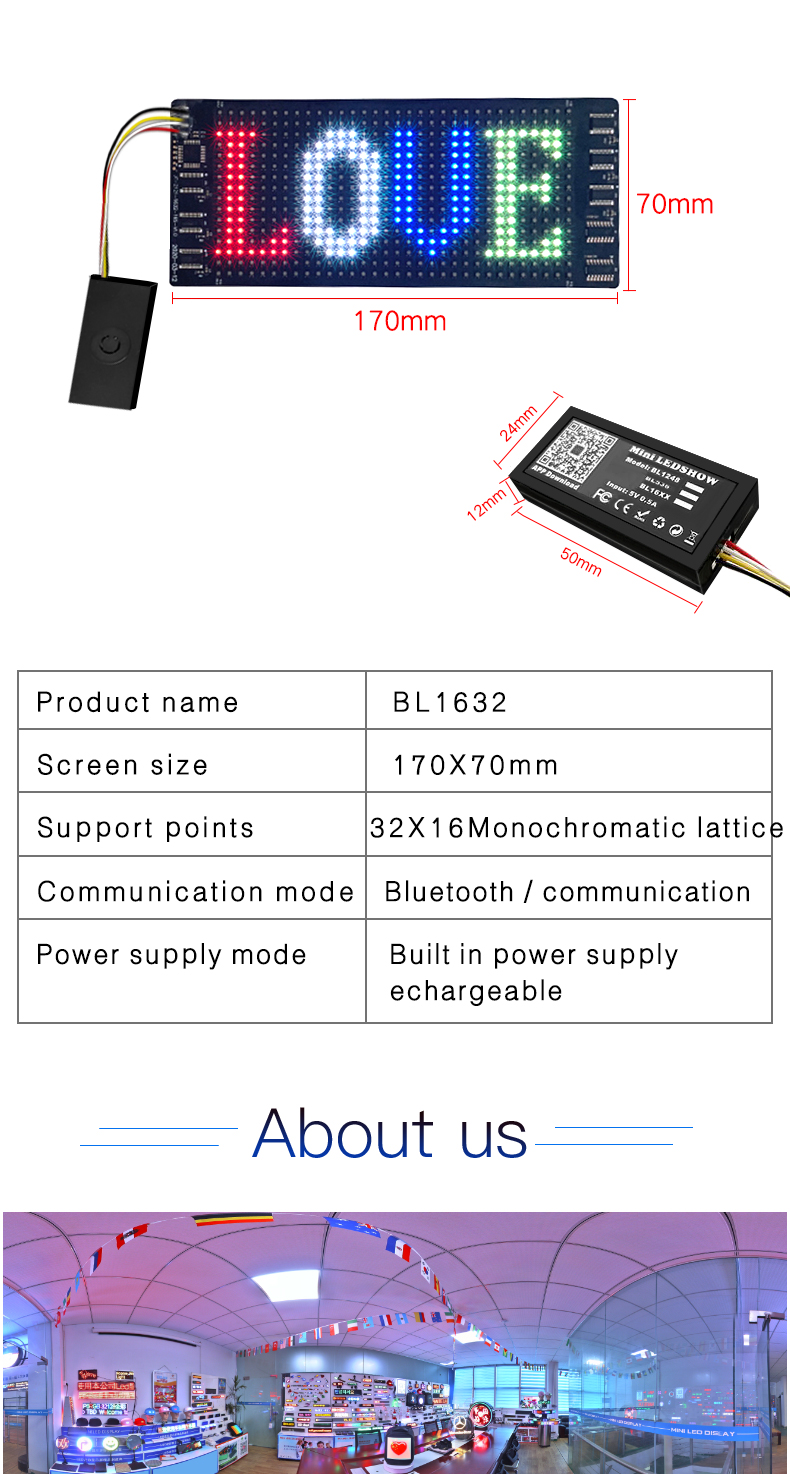 Flexible LED Display Sign Light Up Scrolling Messages Programmable Soft LED Bag T-shirts Shoes Screen（images 7）