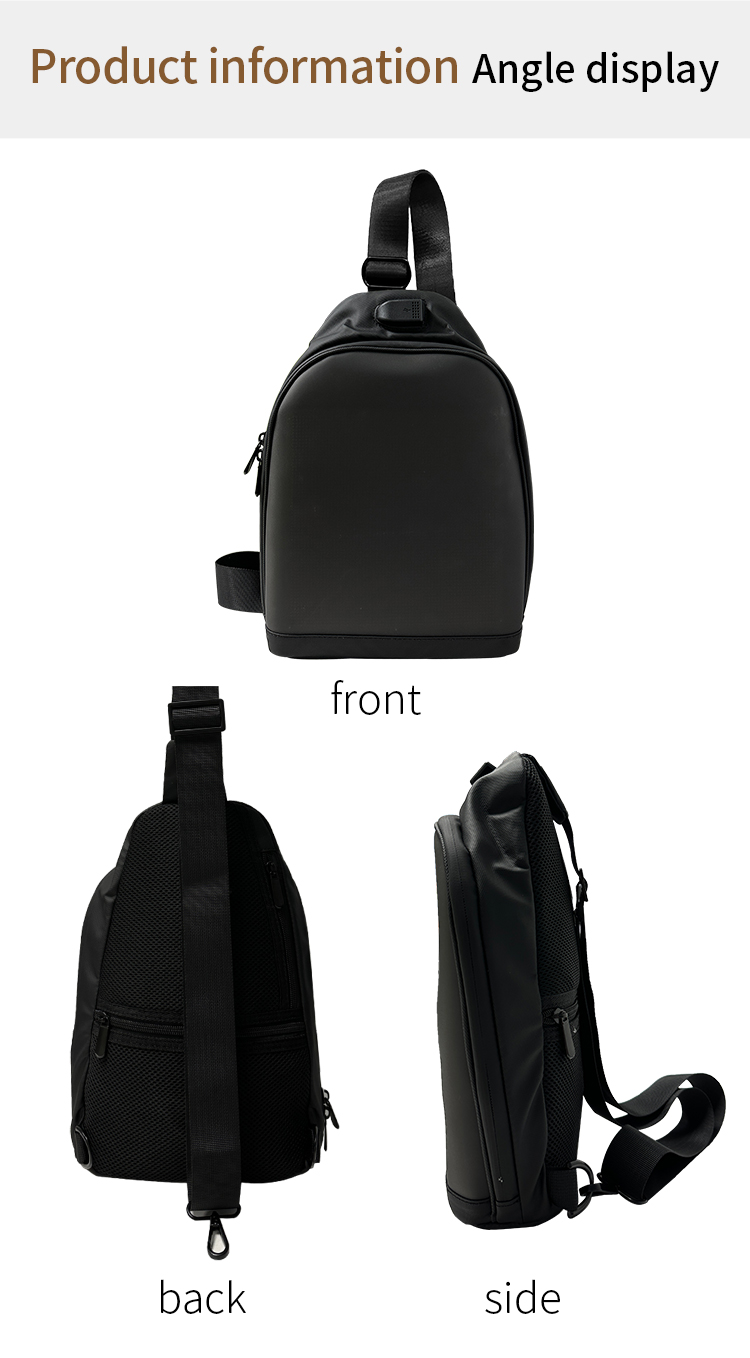 LED Crossbody Bag Full Color Screen And Programmable DIY Outdoor Advertising Travel LED Sling Backpack Bag（images 9）