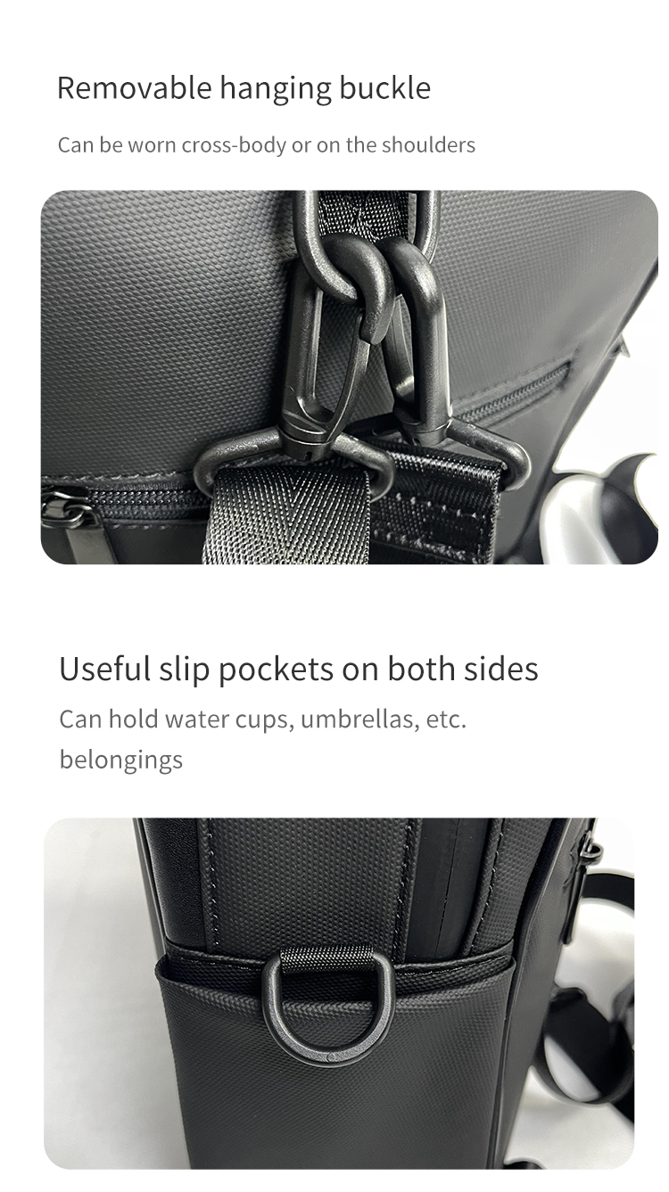 New Design Advertising LED Display Backpack APP Control LED Screen Dynamic Sling Bag With LED Display Funny Bag For Men Women（images 12）