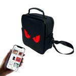 New Design Advertising LED Display Backpack APP Control LED Screen Dynamic Sling Bag With LED Display Funny Bag For Men Women