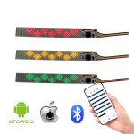 Mini LED Flexible Screen Panel 5*36 Pixels Smart app Programmable LED Ticker Board for Shoes Hats Clothes Bags Avertise Light