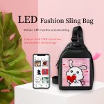 LED Crossbody Bag Full Color Screen And Programmable DIY Outdoor Advertising Travel LED Sling Backpack Bag