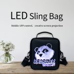 New Design Advertising LED Display Backpack APP Control LED Screen Dynamic Sling Bag With LED Display Funny Bag For Men Women