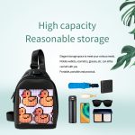 LED Crossbody Bag Full Color Screen And Programmable DIY Outdoor Advertising Travel LED Sling Backpack Bag