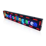 Outdoor LED Poster Shop Open Hours Advertising LED Sign Scrolling Message LED Board APP Programmable P10 Digital Display Screen