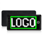 Mini LED Signs Rechargeable Wireless Bluetooth LED Message Sign, Smart App Control Programmable Custom LED Matrix Panel for Message Tag LED Badge Business Card