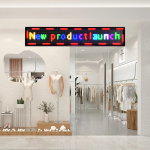 Outdoor LED Poster Shop Open Hours Advertising LED Sign Scrolling Message LED Board APP Programmable P10 Digital Display Screen