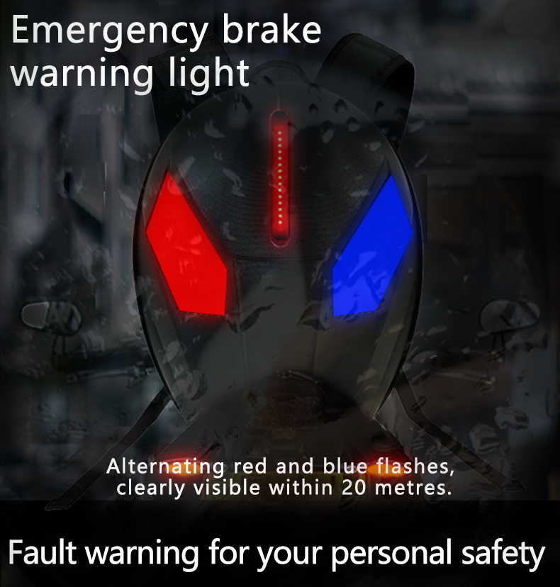 APP control Eyes Knight Bag Laptop backpack Motorcycle Riding Bag Led Display Backpack Waterproof Hard Shell DIY LED Backpack（images 8）