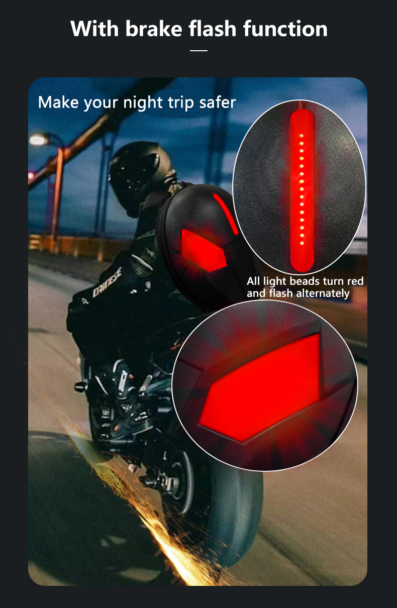 APP control Eyes Knight Bag Laptop backpack Motorcycle Riding Bag Led Display Backpack Waterproof Hard Shell DIY LED Backpack（images 7）