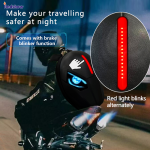APP control Eyes Knight Bag Laptop backpack Motorcycle Riding Bag Led Display Backpack Waterproof Hard Shell DIY LED Backpack