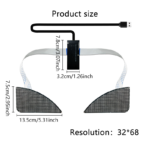 Winking Eyes LED Panel Display LED Angel Eyes Blinking Screen APP Programmable LED Eye Display for Car Backpack LED Screen