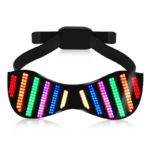 LED Glasses Light Up Dynamic Party Favor Glasses Festival Christmas USB Rechargeable LED Rave Glowing Flashing Glasses