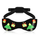LED Glasses Light Up Dynamic Party Favor Glasses Festival Christmas USB Rechargeable LED Rave Glowing Flashing Glasses