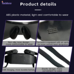 LED Glasses Light Up Dynamic Party Favor Glasses Festival Christmas USB Rechargeable LED Rave Glowing Flashing Glasses