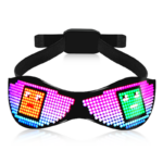 LED Glasses Light Up Dynamic Party Favor Glasses Festival Christmas USB Rechargeable LED Rave Glowing Flashing Glasses