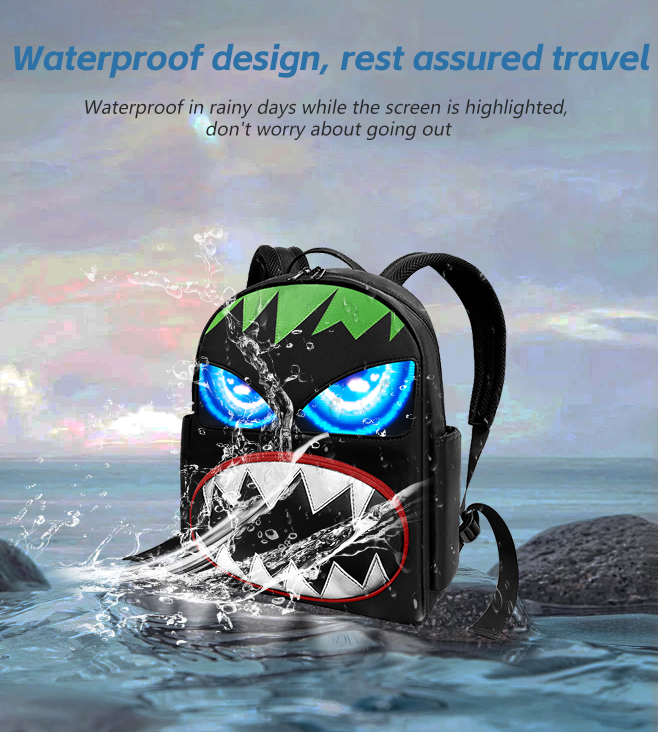 Factory Supplier Travel Bag LED Eye Backpack High Quality Cartoon Waterproof Travel Mini Small Girls Backpack School Bags（images 6）