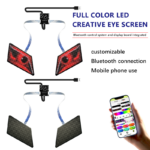 App control programmable winking eye led display screen panel led eagle eye blinking screen for backpack bags cars clothes