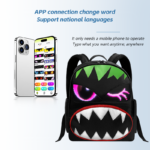 Factory Supplier Travel Bag LED Eye Backpack High Quality Cartoon Waterproof Travel Mini Small Girls Backpack School Bags