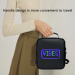 LED Display Single Shoulder Bag LED light multi-function dynamic advertising sling Bag led screen bag With led display