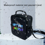LED Display Single Shoulder Bag LED light multi-function dynamic advertising sling Bag led screen bag With led display
