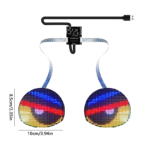 Blinking Eyes LED Display Panel Eagle Eyes Winking Screen APP Programmable LED Eye Display Sign for Car Backpack LED Screen