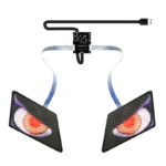 App control programmable winking eye led display screen panel led eagle eye blinking screen for backpack bags cars clothes