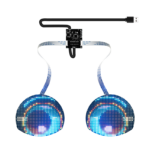 Blinking Eyes LED Display Panel Eagle Eyes Winking Screen APP Programmable LED Eye Display Sign for Car Backpack LED Screen