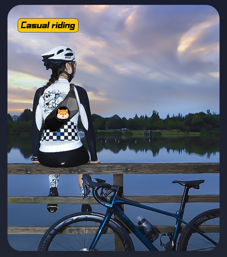 LED Screen Display Sling Bag Crossbody Shoulder Chest Bag Travel Backpack Hiking Bag With LED Screen Display（images 8）