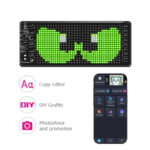 Internet celebrity truck devil eye LED screen car eye light truck dynamic LED light smart car sticker Factory direct sales